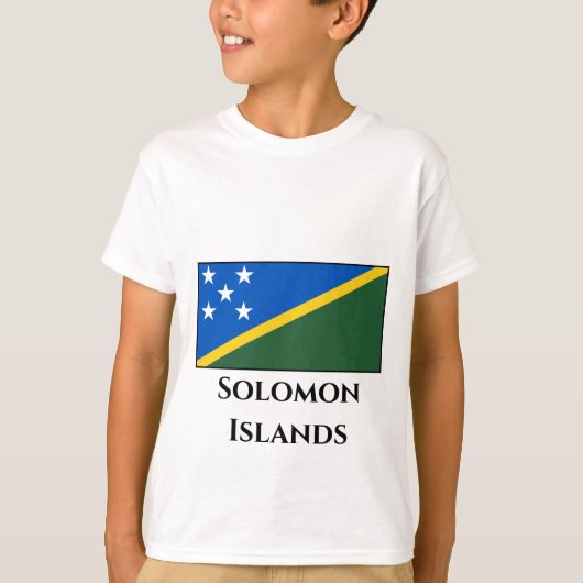 ソロモン諸島の国旗 Tシャツ (正面)
