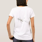 ソロモン諸島の旗+地図+テキストTシャツ Tシャツ (裏面)