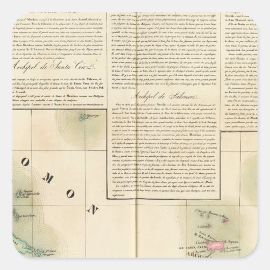 ソロモン諸島オセアニアNo 33 スクエアシール (正面)