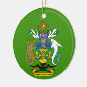 ソロモン諸島クレストクリスマスオーナメント セラミックオーナメント (左)