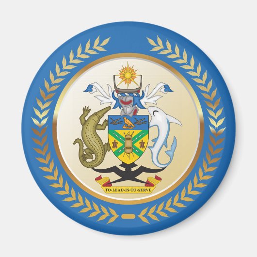 ソロモン諸島コート・オブ・アームズ マグネット (正面)