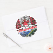 ソロモン諸島ソロモン諸島カナダ ラウンドシール (封筒)