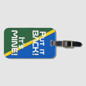 ソロモン諸島国おもしろい旗 ラゲッジタグ (正面横)