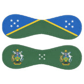 ソロモン諸島国旗とコート・オブ・アームズ ソフトボール (パネル)