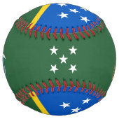 ソロモン諸島国旗とコート・オブ・アームズ ソフトボール (裏面)