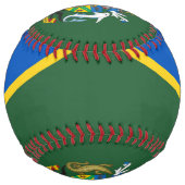 ソロモン諸島国旗とコート・オブ・アームズ ソフトボール (正面)