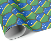 ソロモン諸島国旗のハニカムラッピング紙 ラッピングペーパー (ロールコーナー)