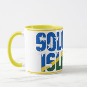 ソロモン諸島国旗の愛国的なコーヒー マグカップ (左)