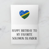 ソロモン諸島国旗の誕生日 カード (内部)