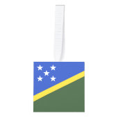 ソロモン諸島国旗 キューブオーナメント (正面)