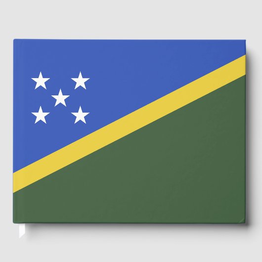 ソロモン諸島国旗 ゲストブック (正面)