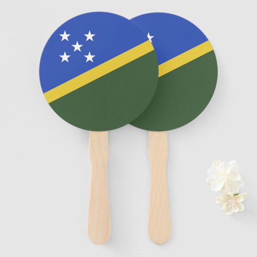 ソロモン諸島国旗 ハンドファン (正面&裏面)