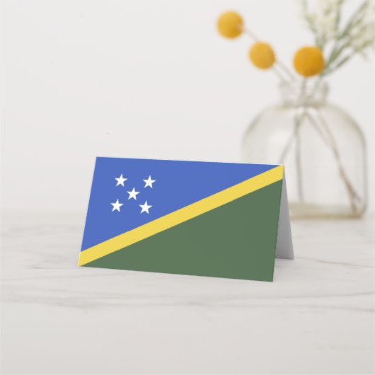 ソロモン諸島国旗 プレイスカード (正面)