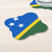 ソロモン諸島国旗 ペーパーコースター (アングル)