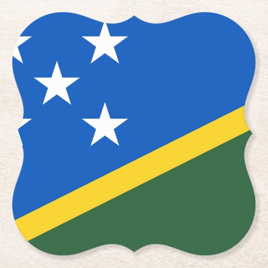 ソロモン諸島国旗 ペーパーコースター (正面)