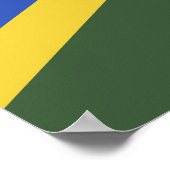 ソロモン諸島国旗 ポスター (角)