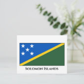 ソロモン諸島国旗 ポストカード (スタンド正面)