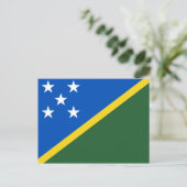 ソロモン諸島国旗 ポストカード (スタンド正面)