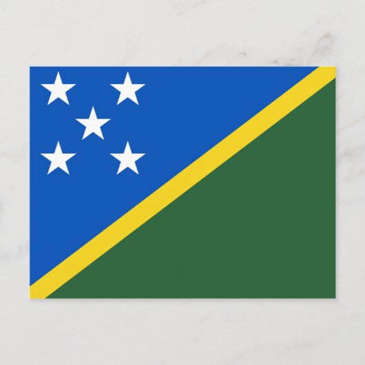 ソロモン諸島国旗 ポストカード (正面)