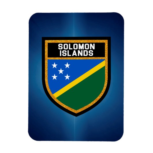 ソロモン諸島国旗 マグネット (縦)