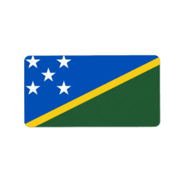 ソロモン諸島国旗 ラベル