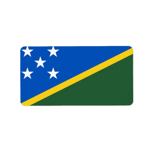 ソロモン諸島国旗 ラベル (正面)