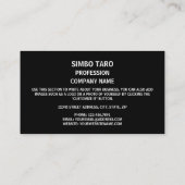 ソロモン諸島国旗 名刺 (裏面)