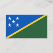 ソロモン諸島国旗 名刺 (正面)