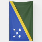 ソロモン諸島国旗 横断幕 (縦)