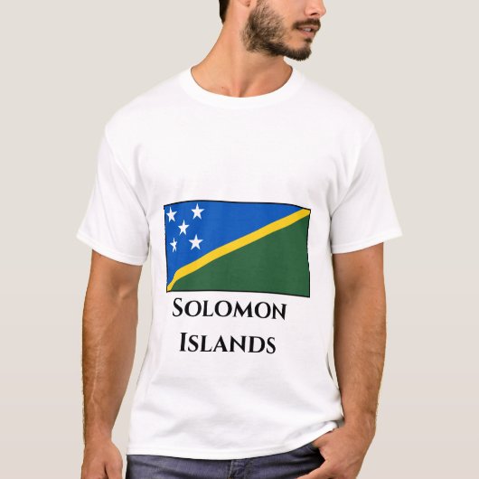 ソロモン諸島国旗 Tシャツ (正面)