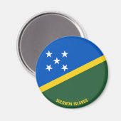 ソロモン諸島国魅力的旗 マグネット (正面/裏面)