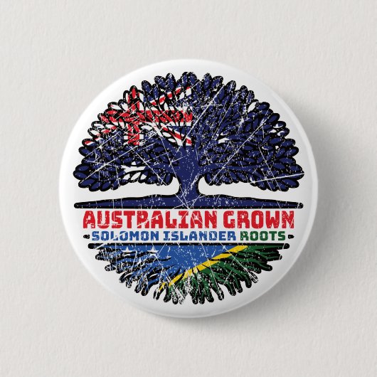 ソロモン諸島島諸島共和国オーストラリア国旗 缶バッジ (正面)