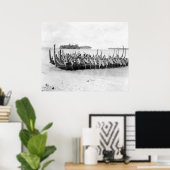 ソロモン諸島戦争カヌー， 1922 ポスター (ホームオフィス)