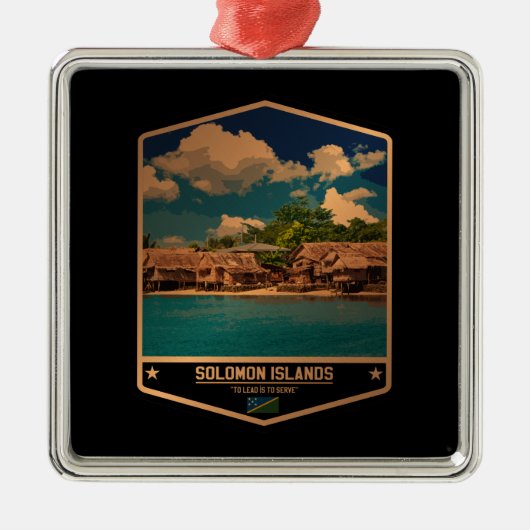ソロモン諸島 メタルオーナメント (正面)
