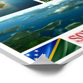 ソロモン諸島 – モザイク –  ポスター (角)