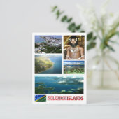 ソロモン諸島 – モザイク –  ポストカード (スタンド正面)