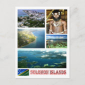 ソロモン諸島 – モザイク –  ポストカード (正面)