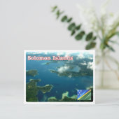 ソロモン諸島 – 空中表示 –  ポストカード (スタンド正面)