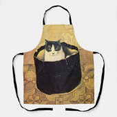 ソロモン・マイジャー・ハットボックスの猫 エプロン (正面)