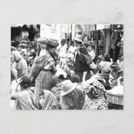 ソロラマーケットグアテマラヴィンテージ写真 ポストカード