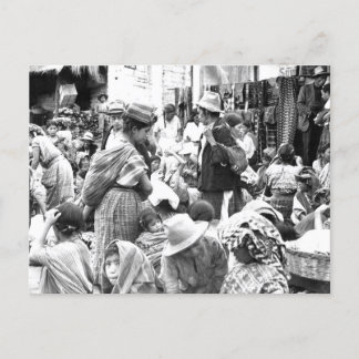 ソロラマーケットグアテマラヴィンテージ写真 ポストカード