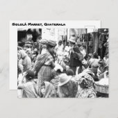 ソロラマーケットグアテマラヴィンテージ写真 ポストカード (正面/裏面)
