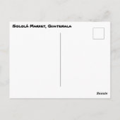 ソロラマーケットグアテマラヴィンテージ写真 ポストカード (裏面)