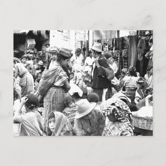 ソロラマーケットグアテマラヴィンテージ写真 ポストカード (正面)