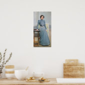 ソロラ – 灰色のドレスのクロティルド ポスター (キッチン)