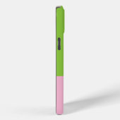 ソロリティライフピンクと緑のイラストレーション Case-Mate iPhoneケース (裏面 / 右)