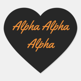 ソロリティ名ハロウィーンハートシール ハートシール