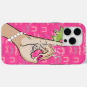 ソロリティ生活ピンクのstache iPhoneケース Case-Mate iPhoneケース (裏面 (横))