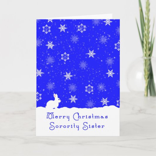 ソロリティ・シスターのクリスマスカード シーズンカード (正面)