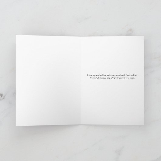 ソロリティ・シスターのクリスマスカード シーズンカード (内部)